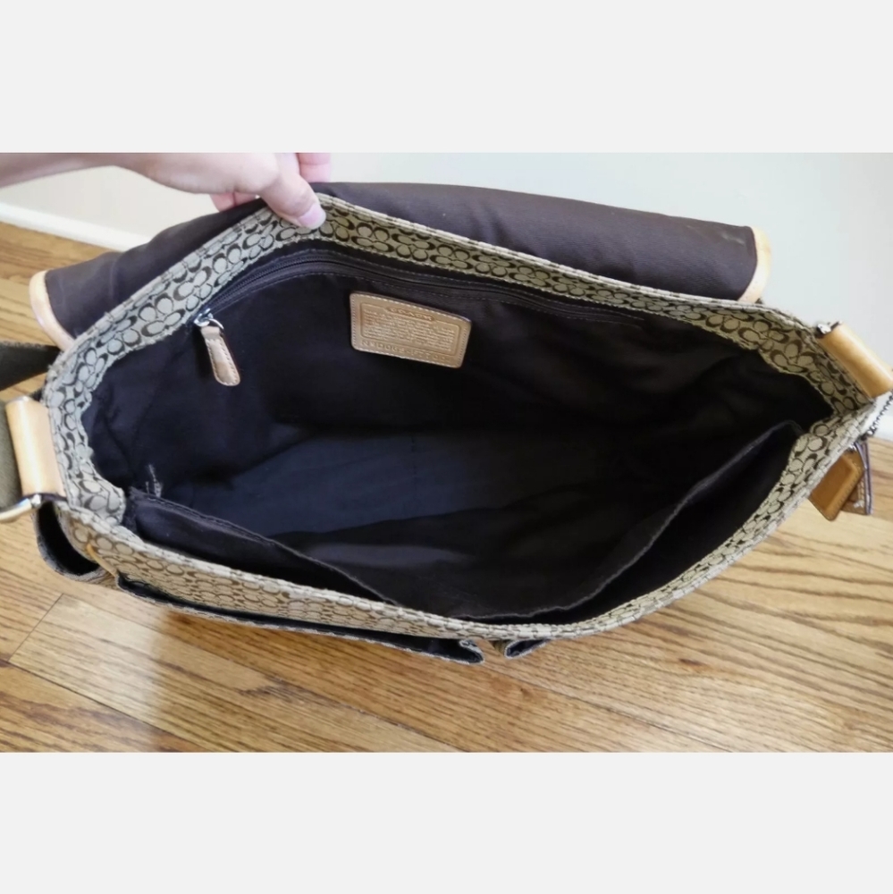 Coach Diaper Bag Signature Brown Print - Picture 3 of 11